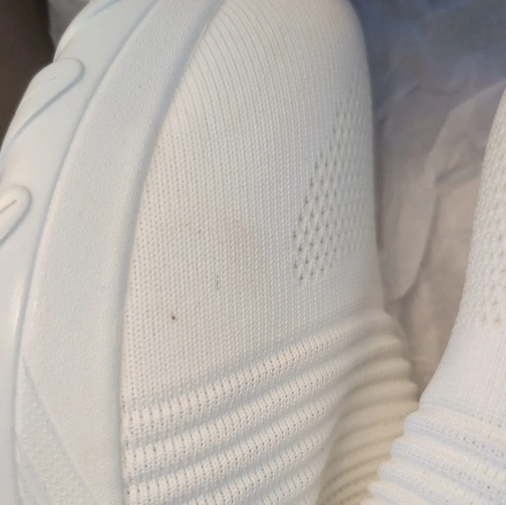 Women's White Slip-On Sneakers Size 40 (9-9.5)